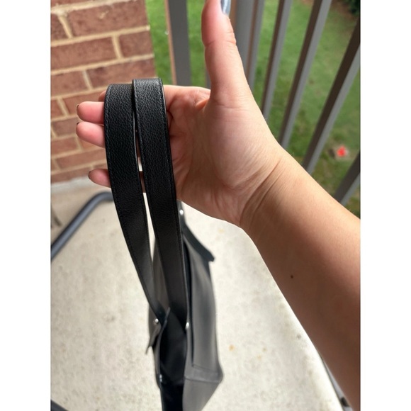 Rebecca Minkoff North South Stella Tote Black Saffiano Leather - Picture 3 of 4